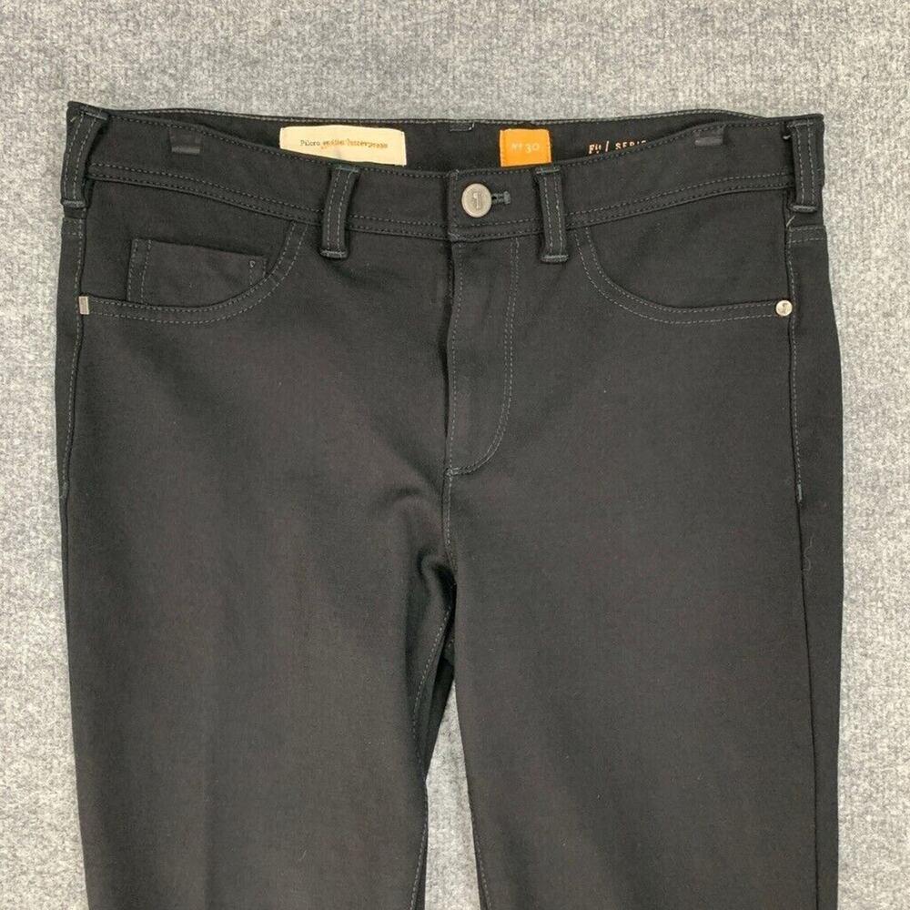 Pilcro Jeans Womens 30 Black Skinny Serif Cropped Stretchy Mid Rise 5 Pockets - Picture 3 of 13